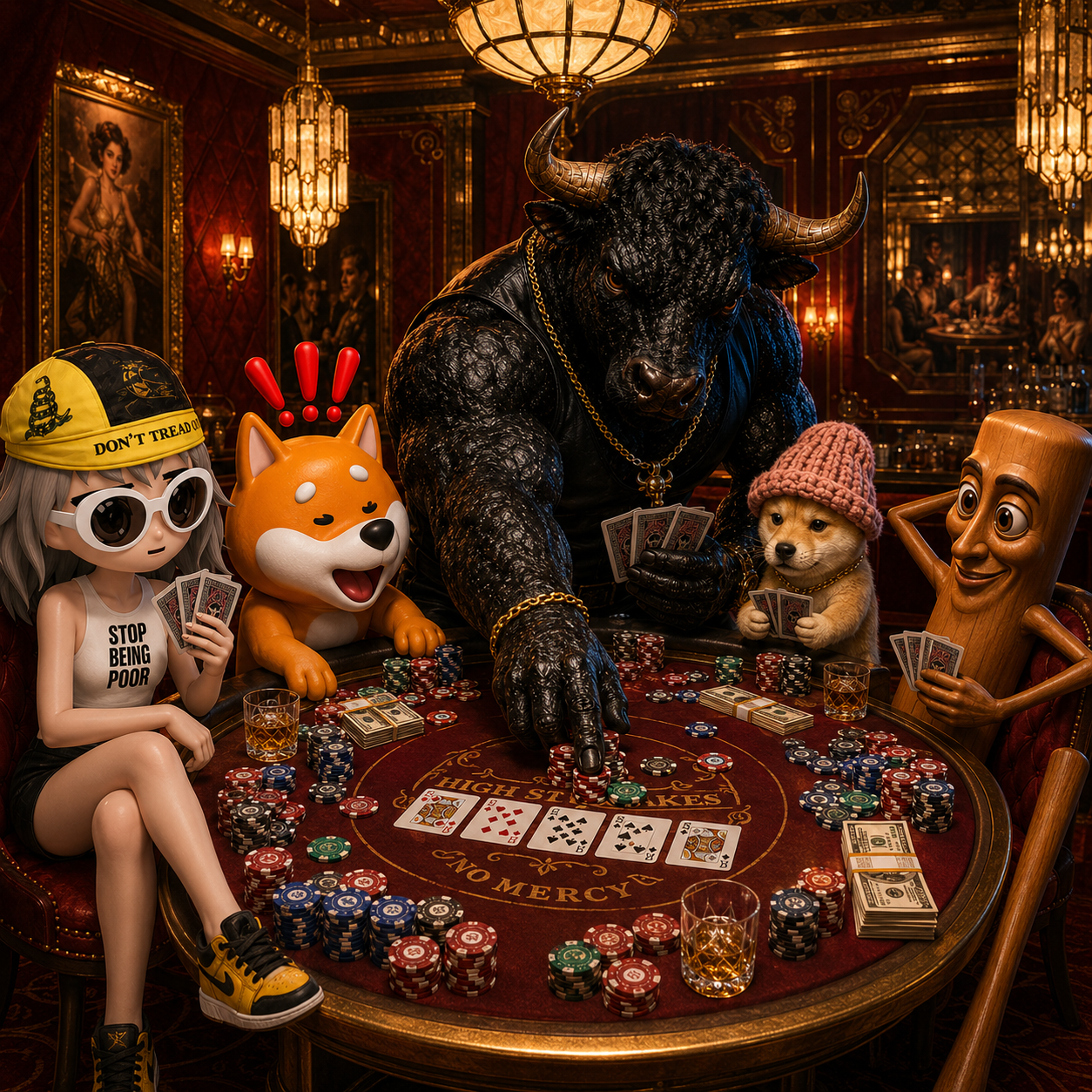 The Poker Ansem high stakes table